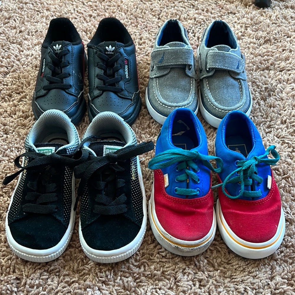 Bundle of little boy’s shoes size 7.